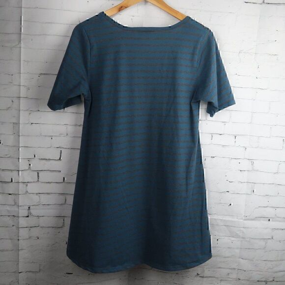 LULAROE TEAL & GREY SHORT SLEEVE MATERNITY TOP SIZE SMALL - Picture 8 of 8